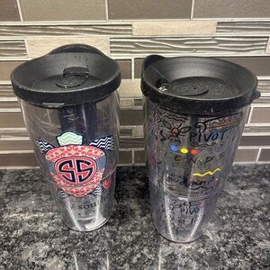 Tervis Tumblers Friends TV Series & Simply Southern Logos 24oz Tumblers w/Lid